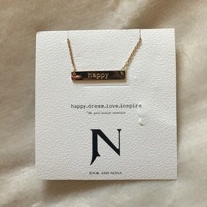 “happy” necklace